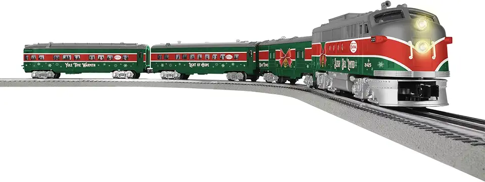 Lionel Sleigh Bell Limited Passenger LionChief 5.0 Electric O Gauge Train Set with Bluetooth & Remote