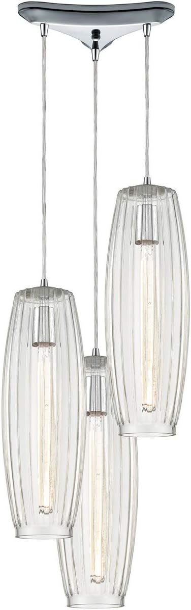 21210/3 Pendant Light, Polished Chrome