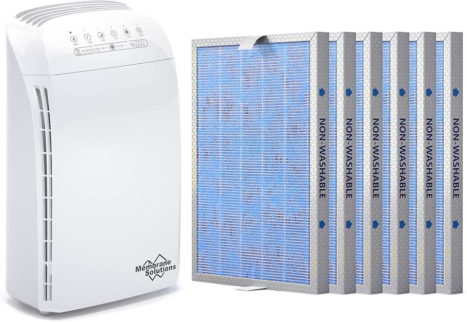 MSA3 Air Purifier with Six Extra Original MSA3 Replacement Filter