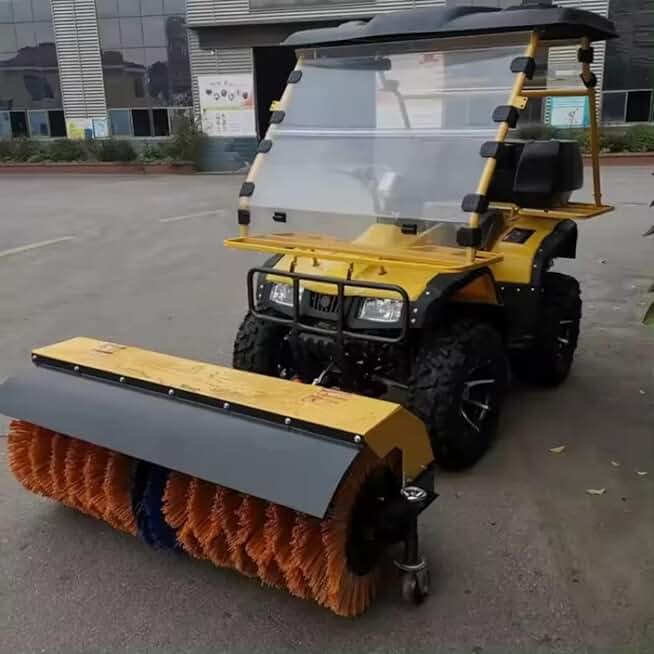 High Speed Snow Car Cleaning Automatic Cleaning Robot Outdoor Snowplow Snow Brush Sweeper Machine Manufacturer，Snow Sweeper Truck