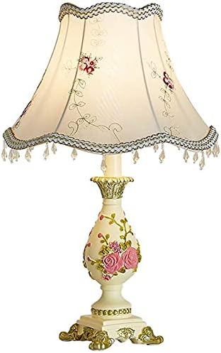 Desktop Night Light ZQ European Resin Desk Lamp Fabric Doll Retro Table Lamp Modern Minimalist Style Bedside Lamp Vintage Living Room Bedroom Lamp