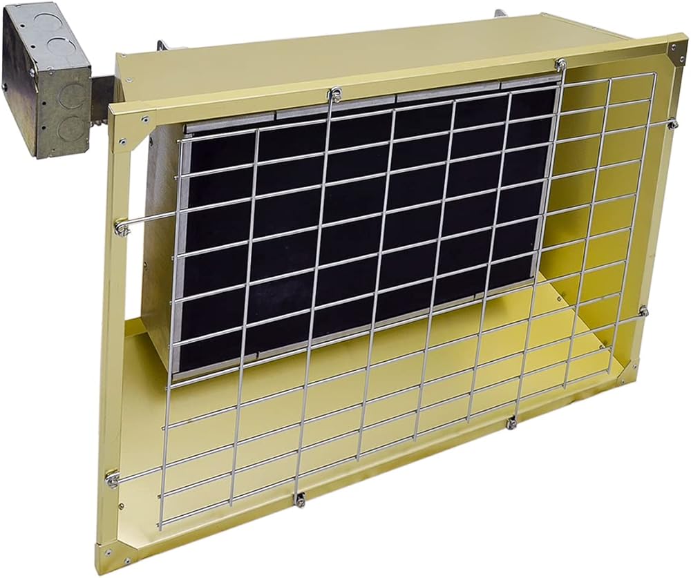 TPI FSS43271 FSS Heavy Duty Flat Panel Infrared Heater, 4.30KW, 15.52 Amps Wall-Mount Portable Electric Heater for Garage, Patio, Industrial Use