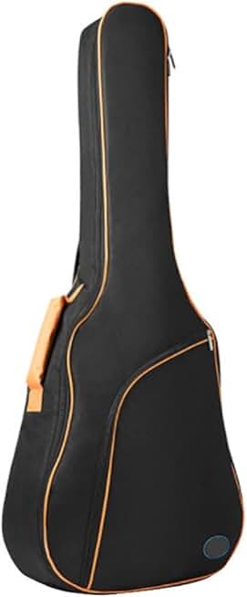 Electric Guitar Case Colored Edge Pocket Shoulder Strap Padded Cotton Padded Soft Backpack