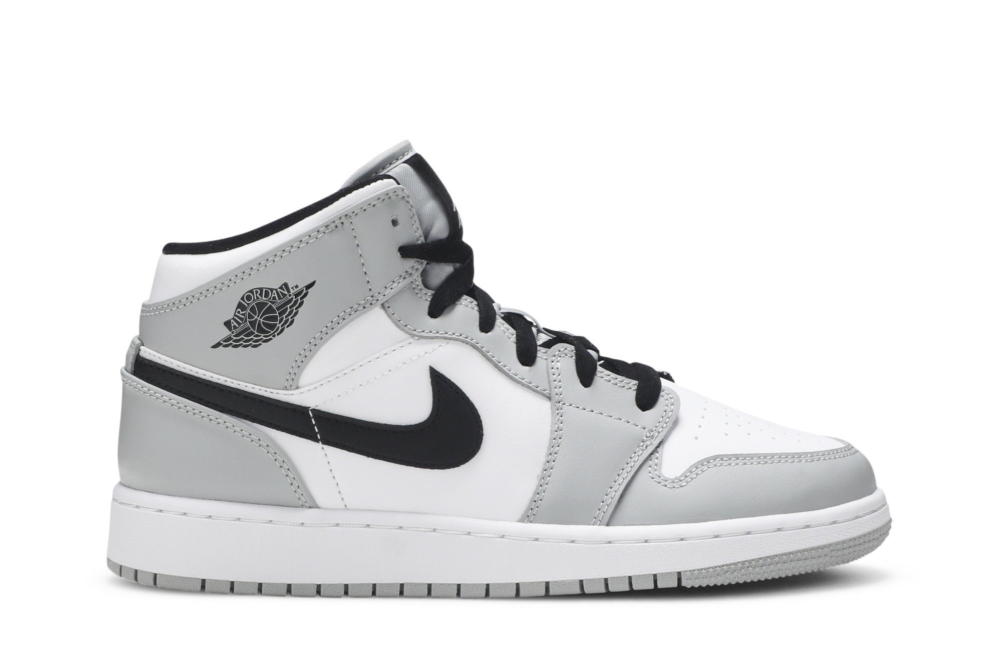 Air Jordan 1 Mid GS 'Light Smoke Grey' 554725-092
