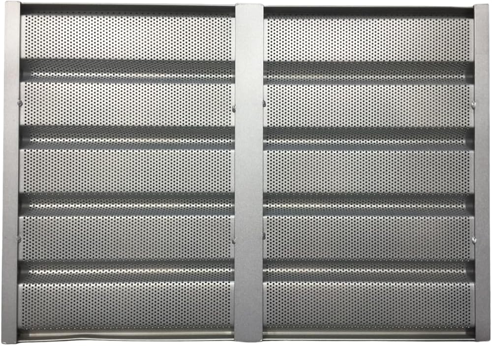 Magna 14310 - Full Size Commercial Baking Pan - Ten Individual Mold 12.5 x 3 in Flat Bottomed