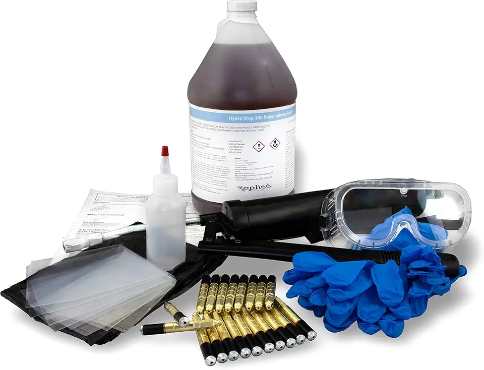 Acta-Leak Crack Repair Kit-for use on Actively Leaking, Previously Repaired, or Cracks <0.05” in width-Repairs 10’ of Concrete Foundation or Basement Wall Crack