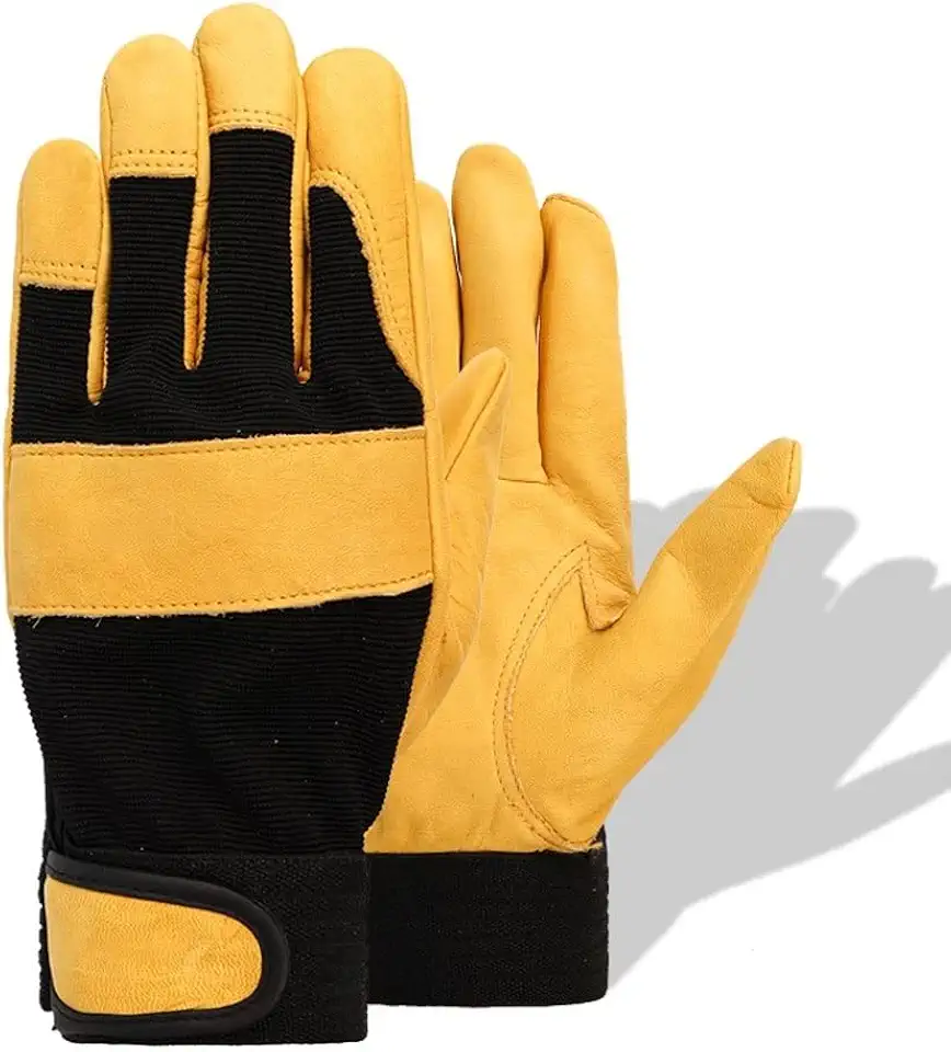 Mens Handling Pruning Construction Maintena Mechanical Work Gloves Riding Safety Protective Gardening Sport Glove(Medium)