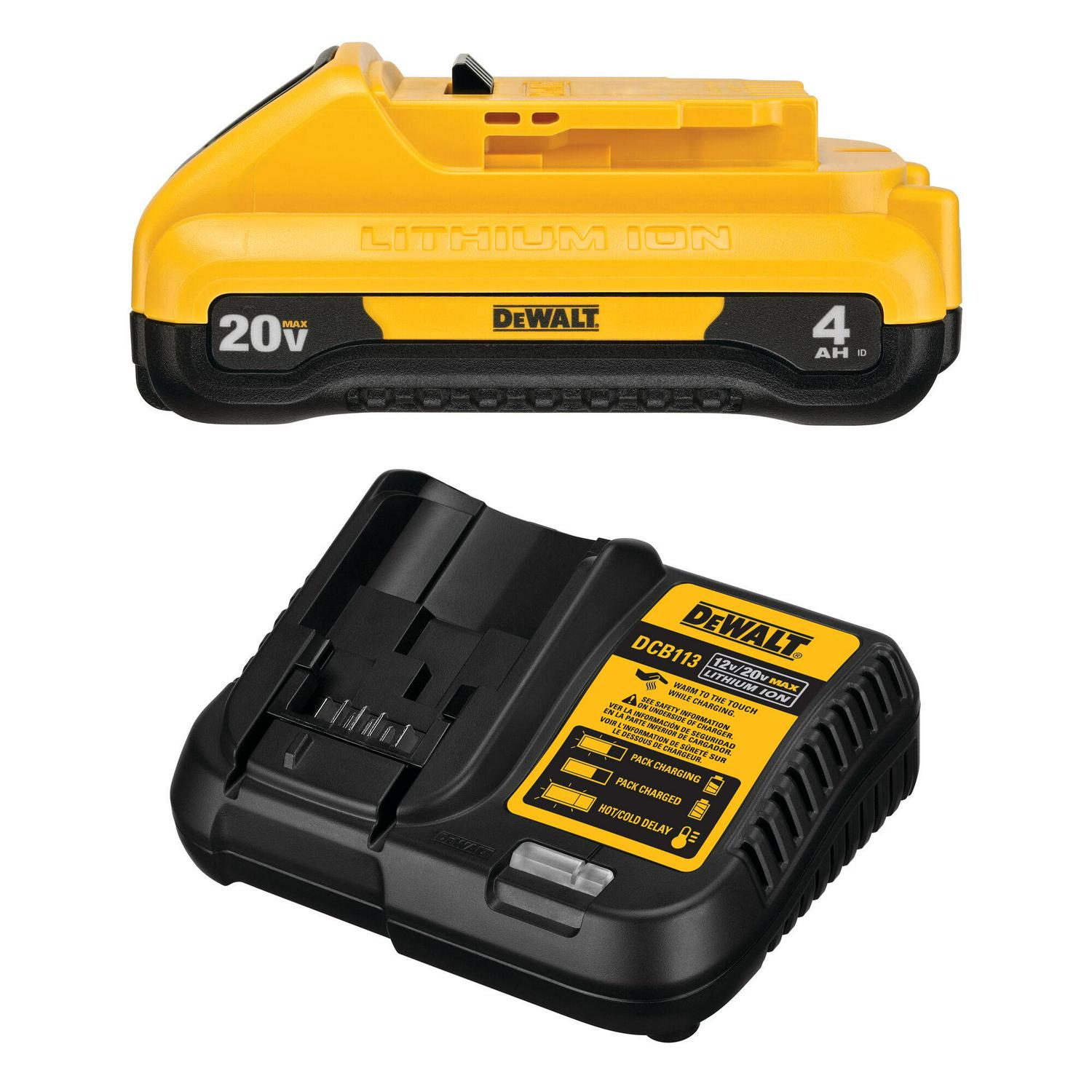 DEWALT 20-V 4 Amp-Hour; Lithium Battery Kit (Charger Included)