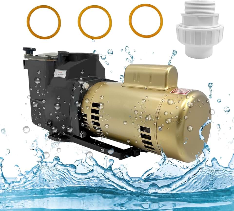 W3SP2607X10 Super Pool Pump 1HP 115/230V Single Speed Replacement for Hayward SP2607X10 Super Pump, for All In-Ground Pool and Spa, With Corrosion-proof Thermoplastic Construction