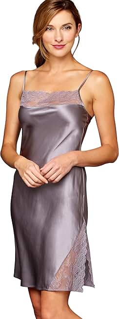 Women's Allura 100% Silk Chemise, Roca, M