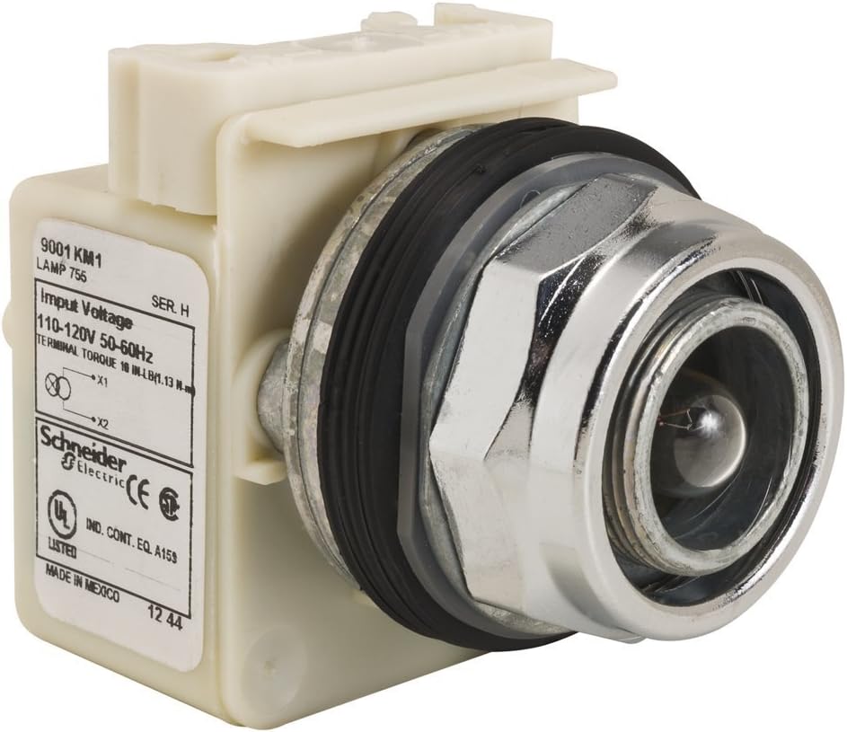 SCHNEIDER ELECTRIC 9001KP1 Pilot Light 120-Vac 30-Mm Type K Plus Options Electrical Box