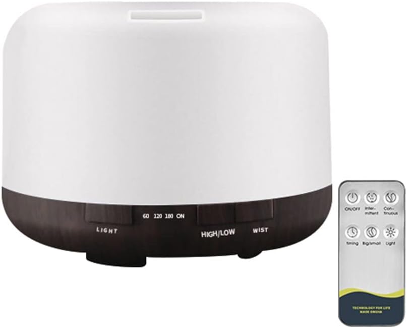 Electric Aroma Diffuser Air Humidifier 300ML 500ML 1000ML Cool Mist Maker Fogger LED Essential Oil Diffuser (Color : D, Size : 16 * 20.5 * 10cm)