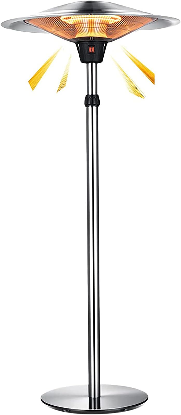 Outdoor Freestanding Electric Patio Heater, Infrared Heater, Portable Heater suitable as a Balcony Heater, BBQ and Outdoor Party Heater