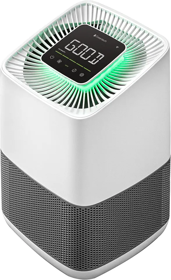 Greentech Environmental pureAir Active HEPA+ Room with ODOGard® - Odor Eliminator and Air Purifiers for Home, Office, and Bedroom, Up to 575 Square Feet, Neutralizes Tough Odors, Easy Set Up