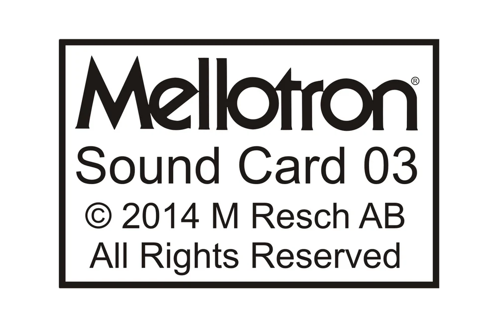 Mellotron Sound Card 3 Mellotron Sound Card 3