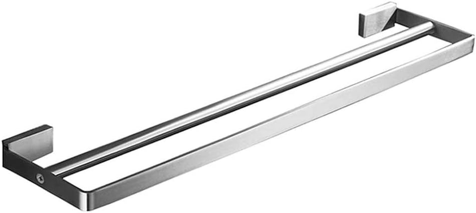 Bathroom SUS 304 Stainless Steel Bath Hardware Towel Rack, Contemporary, Brushed Nickel Wall Mounted(40CM)