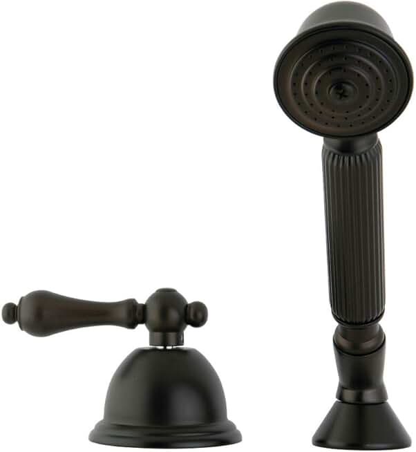 Kingston Brass KSK3355ALTR Vintage Deck Mount Hand Shower with Diverter for Roman Tub Faucet, Oil Rubbed Bronze