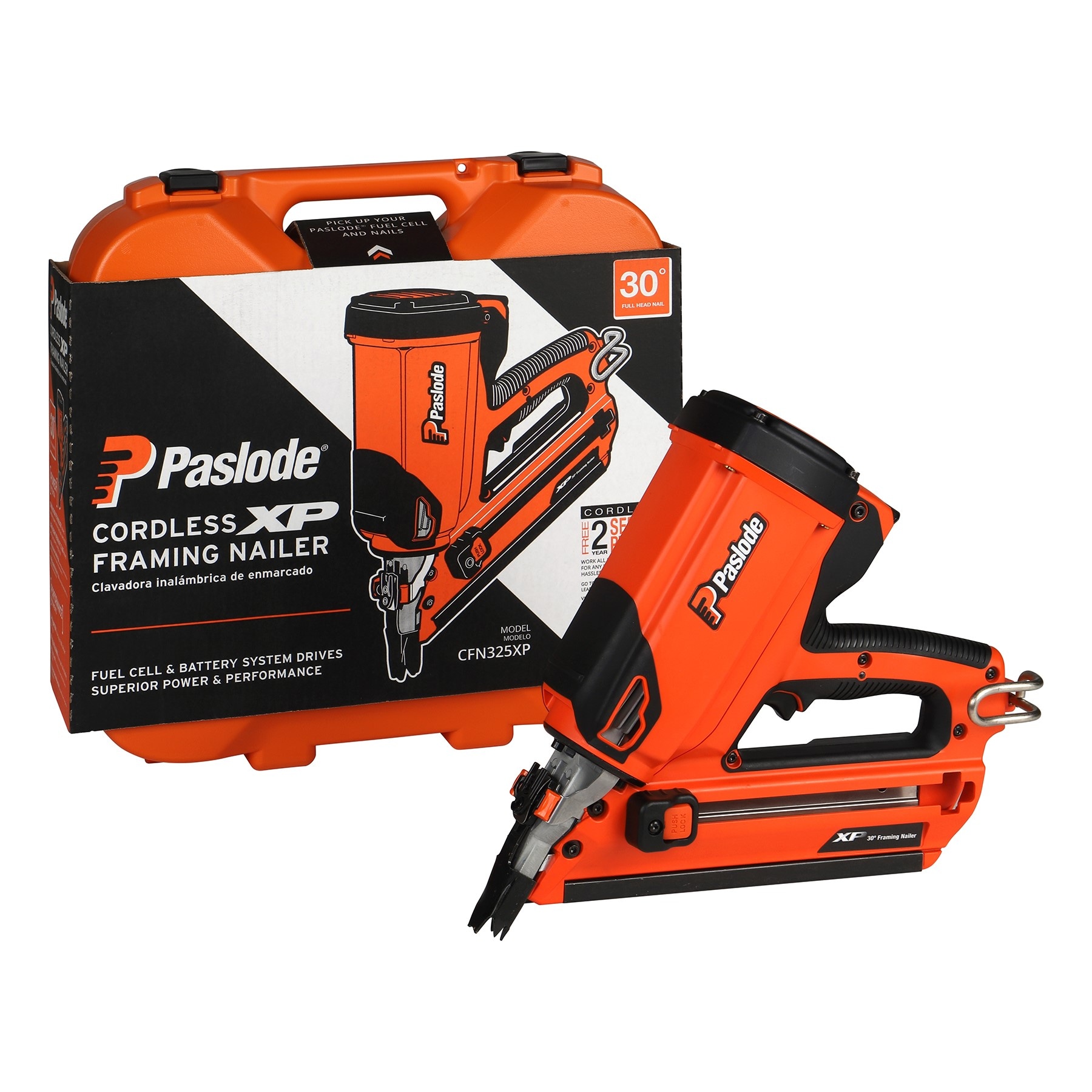 Paslode CFN325XP 3.25-in 30-Degree Cordless Framing Nailer (Battery   Charger Included)