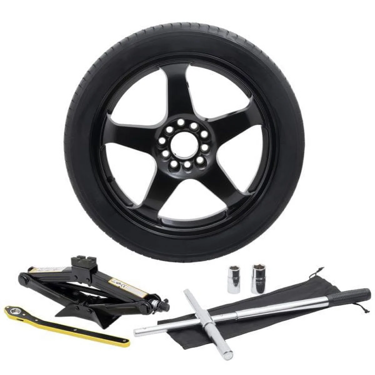 Complete Compact Spare Tire Kit - Fits All 2015-2024 Mercedes GLC (Except AMG 63 and 63S) - Modern Spare