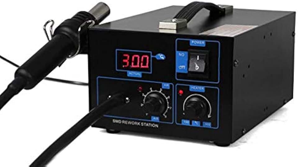 GOWE Air Pump Type Digital Hot Air Rework Station 2 in 1 Hot Air Gun Soldering Station