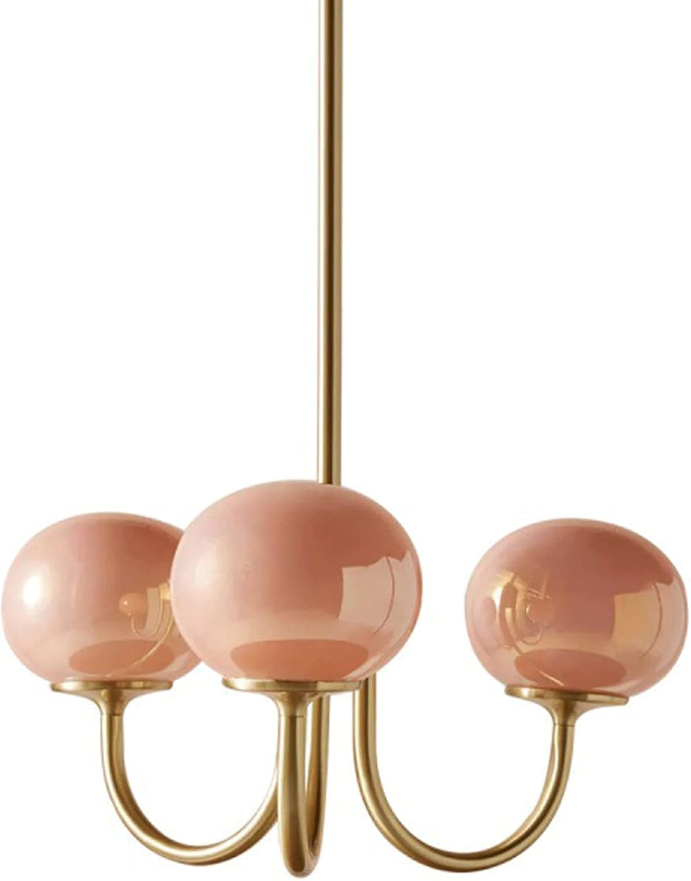 4 Head Pink Ball Modern Chandeliers for Dining Room, G9 Art Ceiling Decor, Cluster Pendant Light, Pendant Light Shades Ceiling Bedroom Kitchen Island Lights