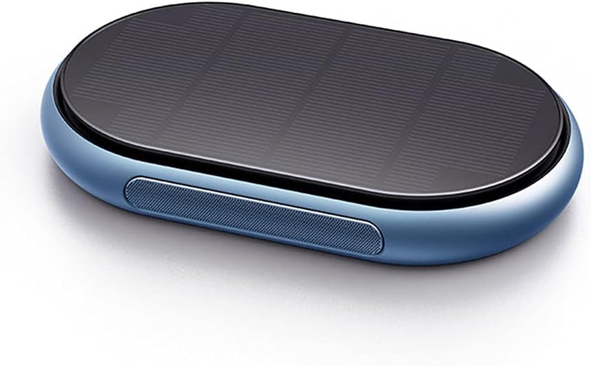 Aluminum Alloy Solar Air Purifier with Charging Indicator Can Switch Gears for You to Better Purify The Air.(Blue)