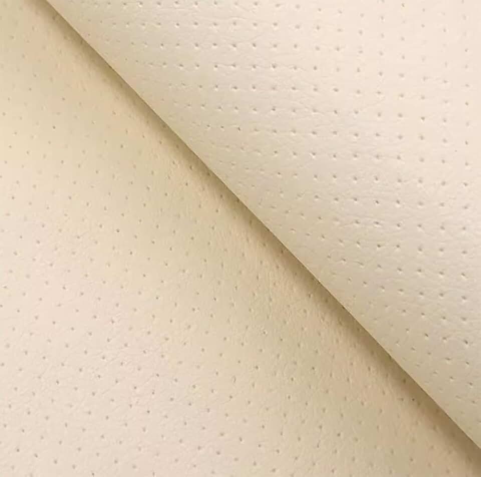 Leather Repair Patch Kit, Self-Adhesive Leather Tape Upholstery Vinyl Sticker for Couches, Sofa, Furniture, Car Seats, Bags (Beige White,138x44 inch)