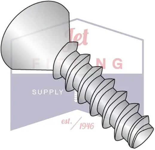 1/4-10x1-1/4 Thread Rolling 48-2 Screws for Soft Plastic | Phillips | Flat Head | 18-8 Stainless Steel | Passivated and Wax (Quantity: 1500)
