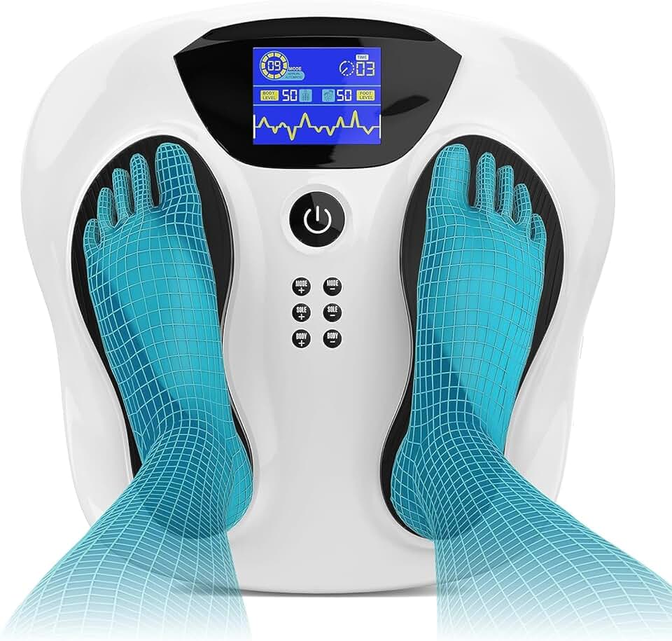 Creliver Pro Foot Circulation Stimulator Pro (FSA HSA Eligible), EMS Foot Massagers for Neuropathy and Plantar Fasciitis, TENS Foot Nerve Muscle Massager, Foot Stimulator Relief Foot and Body Pains