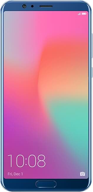 Honor View10 GSM Unlocked Smartphone, AI Processor, 5.99” FullView Display, 20MP + 16MP Dual-Lens AI Camera, Dual SIM 4G, Fast Charging, 6/128 GB, Blue (US Warranty)