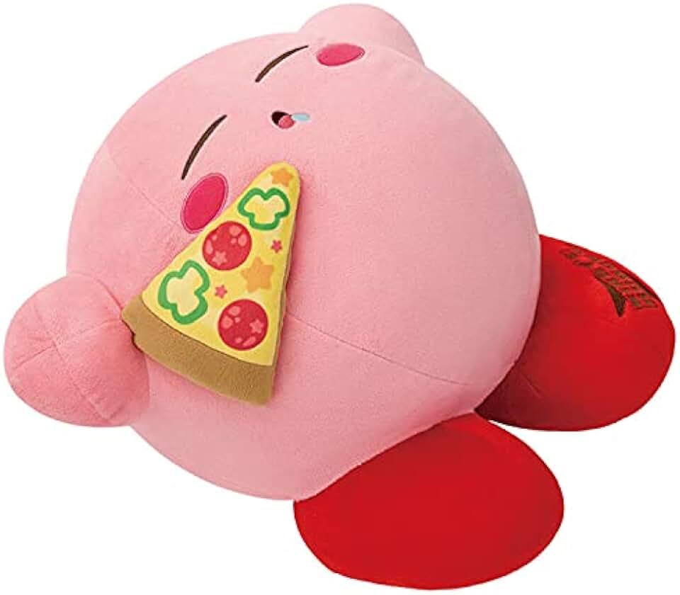 Banpresto Ichibankuji Kirby's Dream Land Kirby's Burger B Tummy Full Stuffed Soft Plush