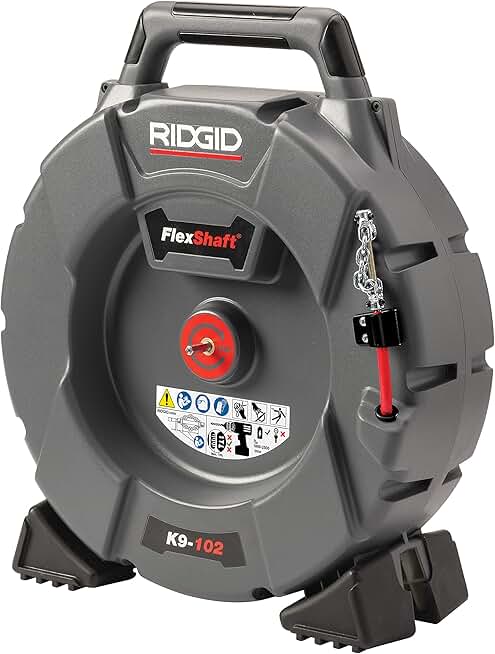 RIDGID 64263 Model K9-102 FlexShaft Drain Cleaning Machine Kit for 1-1/4