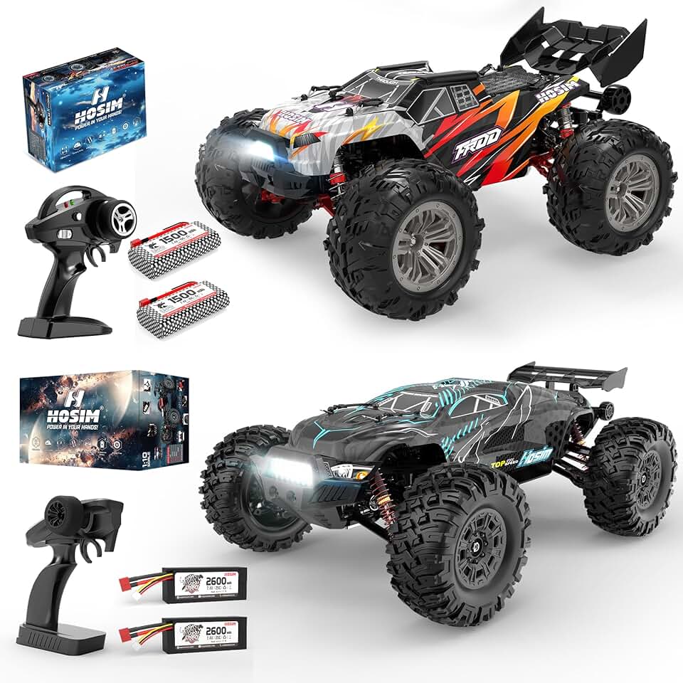 Hosim 1:14 52+KMH RC Car for Adults & 1:10 68+KMH Brushless Remote Control Car Fast