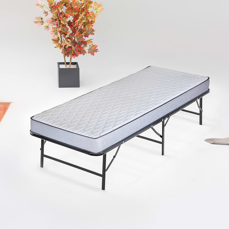 Zayton, 14-Inch Quickbase Metal Platform Bed Frame Foundation with 5