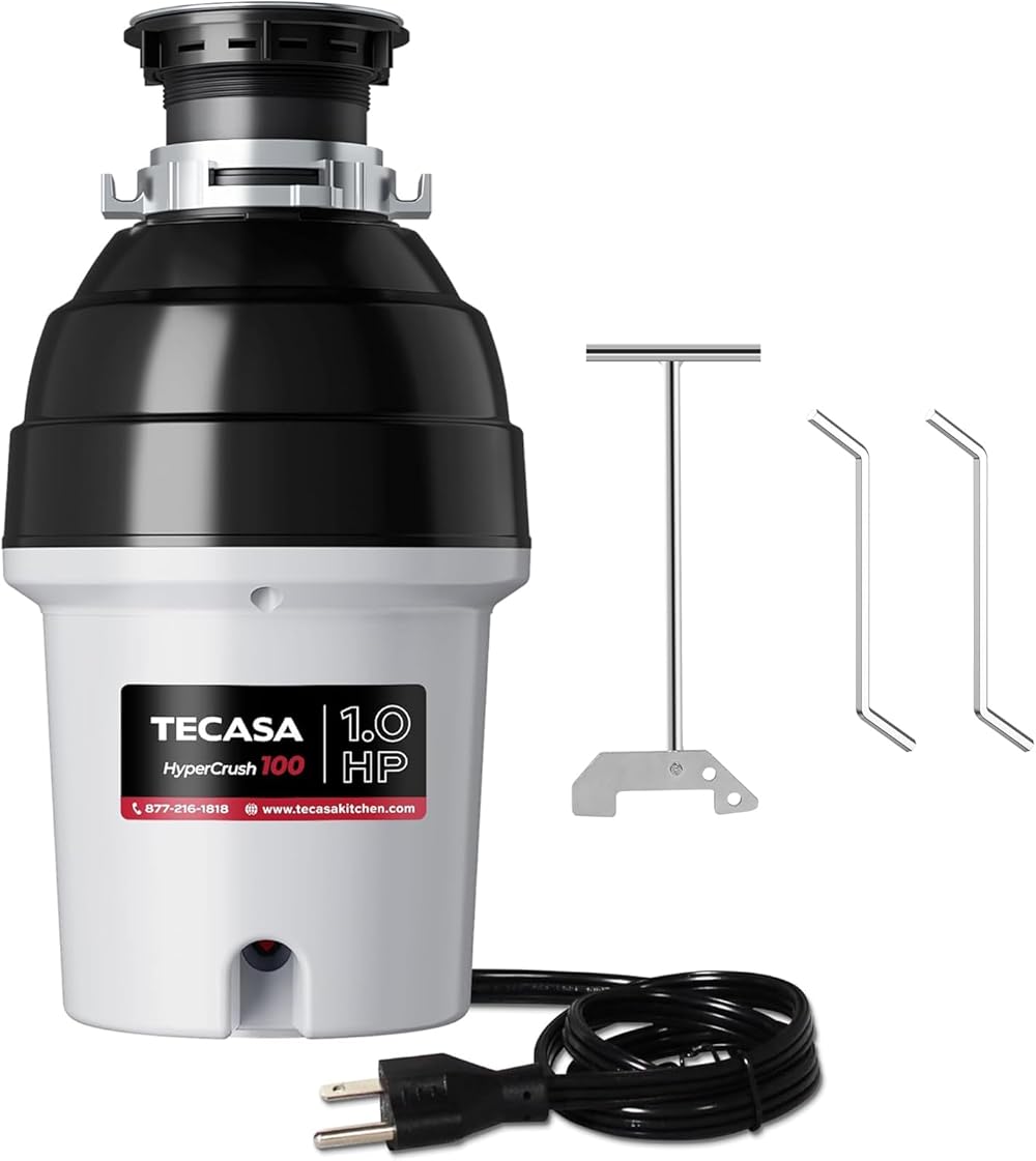 1.0 HP Garbage Disposals with Garbage Disposal Wrench