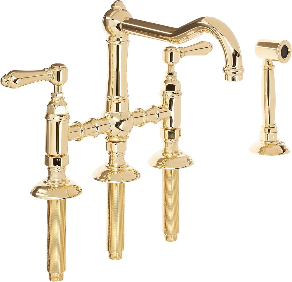 Rohl A1458LMWSIB-2 Kitchen FAUCETS, Italian Brass