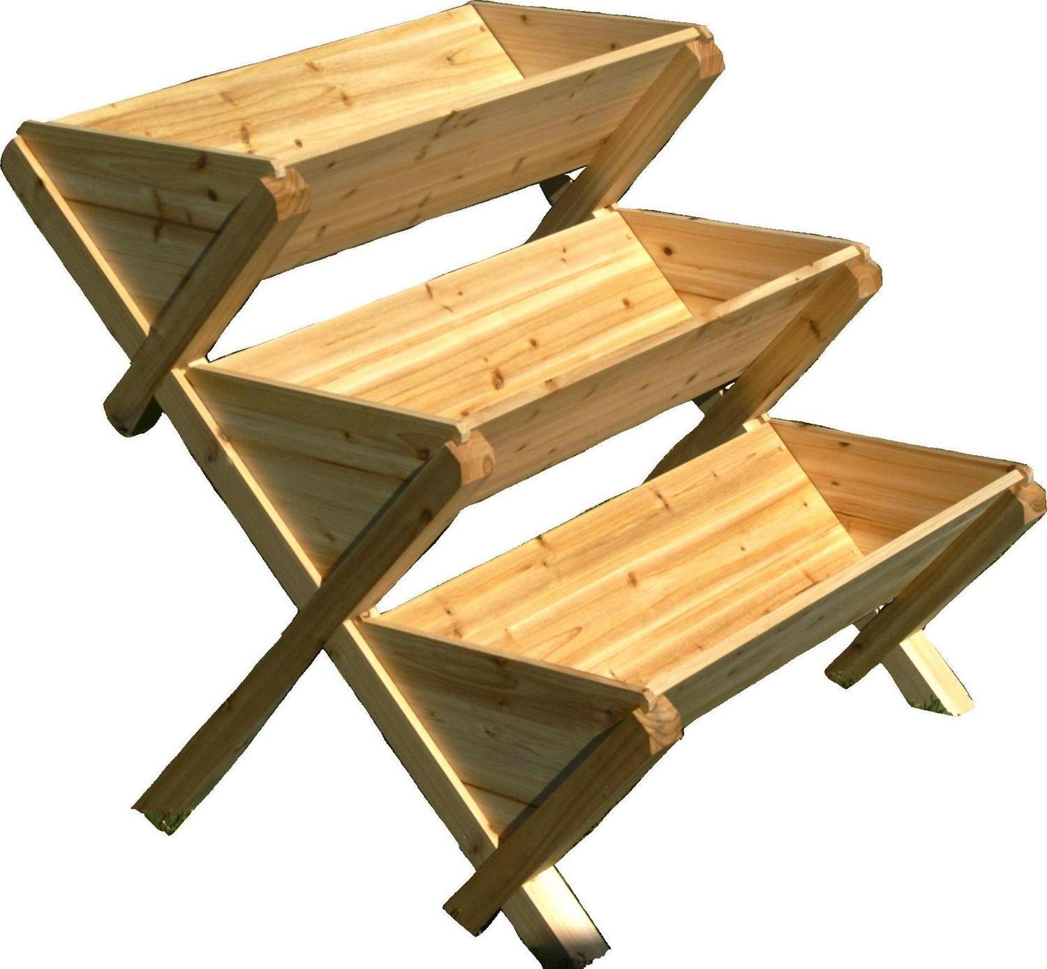 Eden 34-in W x 34-in L x 37-in H Wood Raised Garden Bed