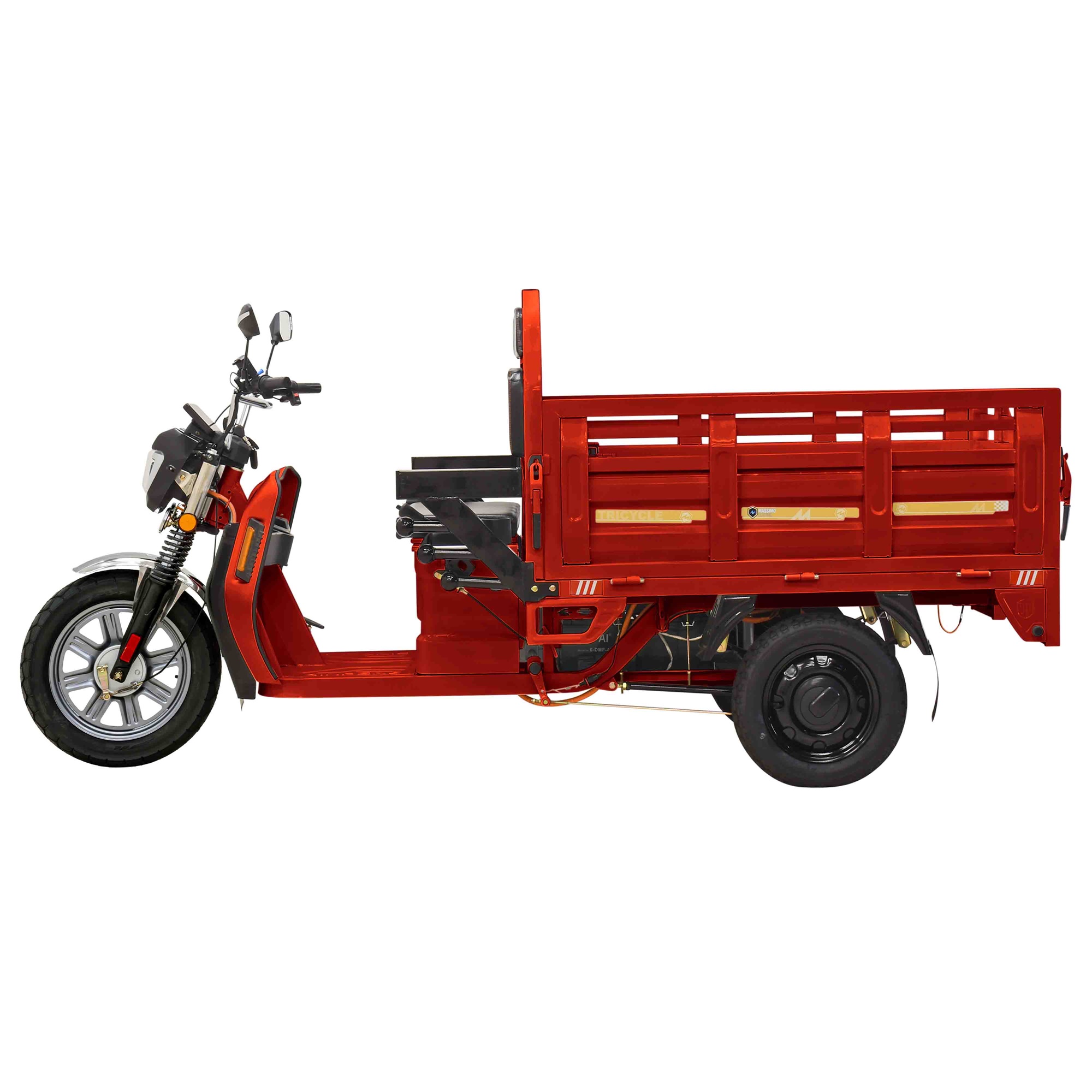 Massimo Cargo Max 3-Wheel Electric Utility Task Vehicle Adults - Red