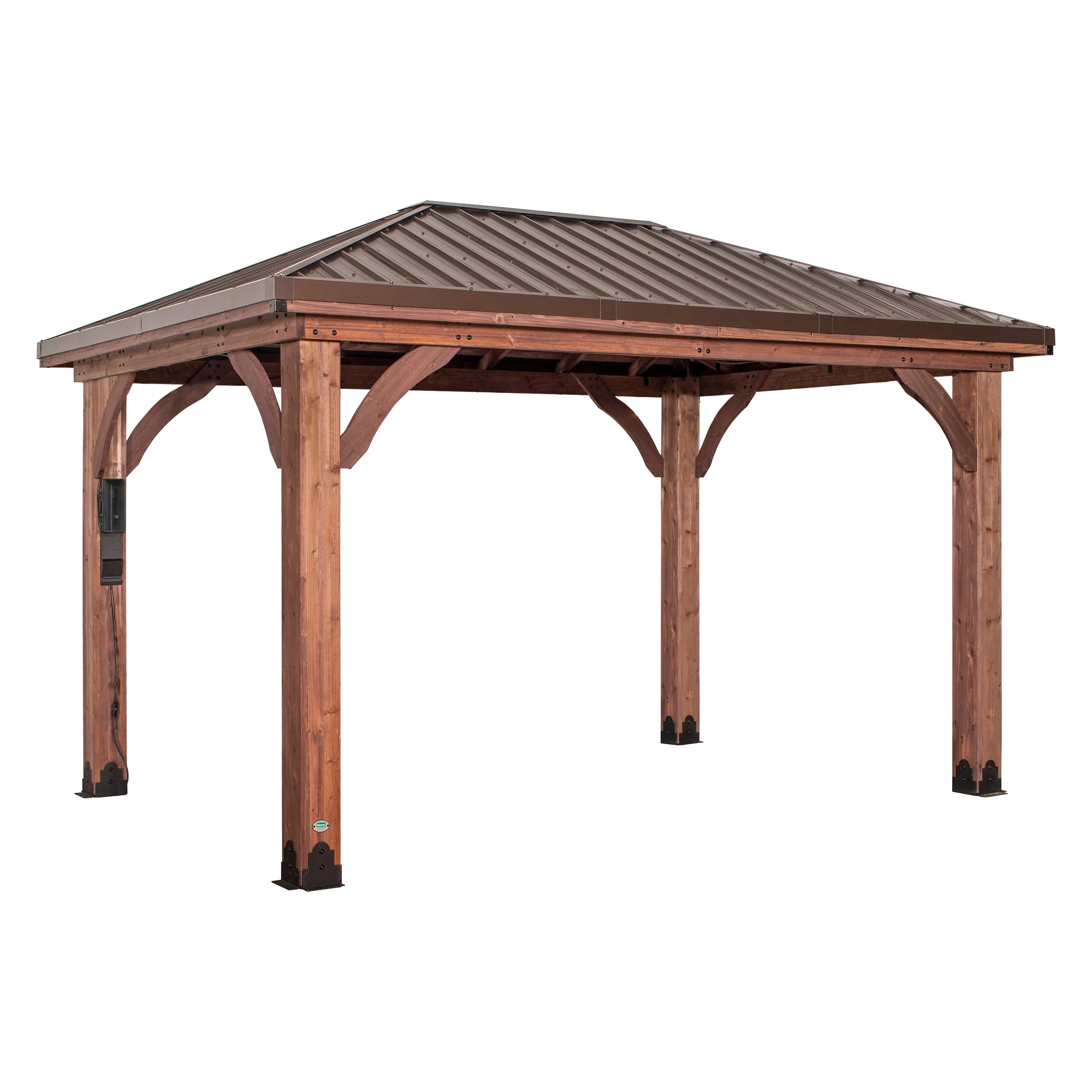 14x10 Cordova Gazebo-Dark Brown