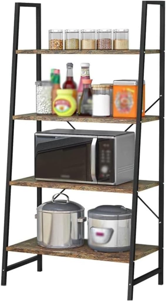 Microwave Stand Microwave Oven Rack Microwave Rack 4 Tier Microwave Oven Rack Free Standing Utility Microwave Stand Floor Standing Spice Rack Organizer Rack For Kitchen Microwave Shelf Microwave Stand