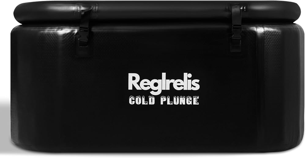 Portable Inflatable Ice Bath Tub for Athletes - Cold Plunge Outdoor Chiller, Foldable & Compact Recovery PRO - Water Cooling for Adults, Compatible, 60