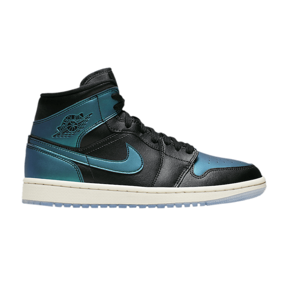 Wmns Air Jordan 1 Mid 'Metallic Turquoise' BQ6472-009