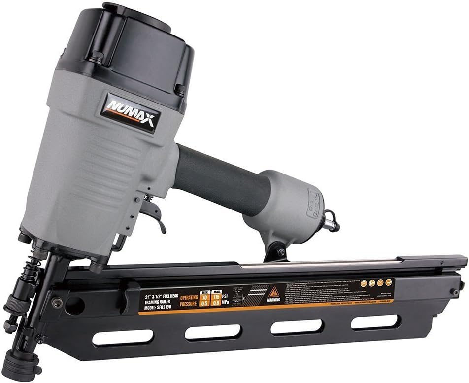 NuMax SFR2190 Pneumatic 21 Degree 3-1/2  Framing Nailer