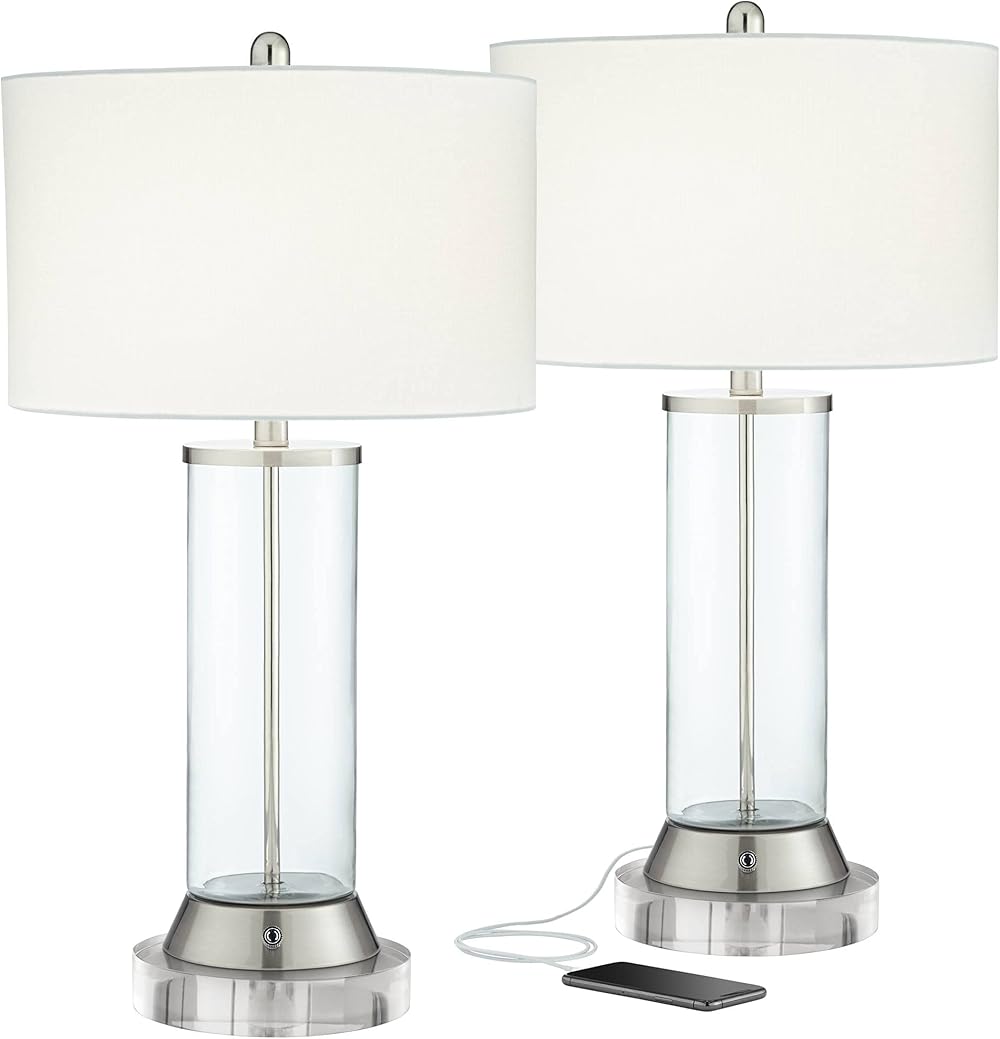 360 Lighting Watkin Modern Table Lamps 28 1/2