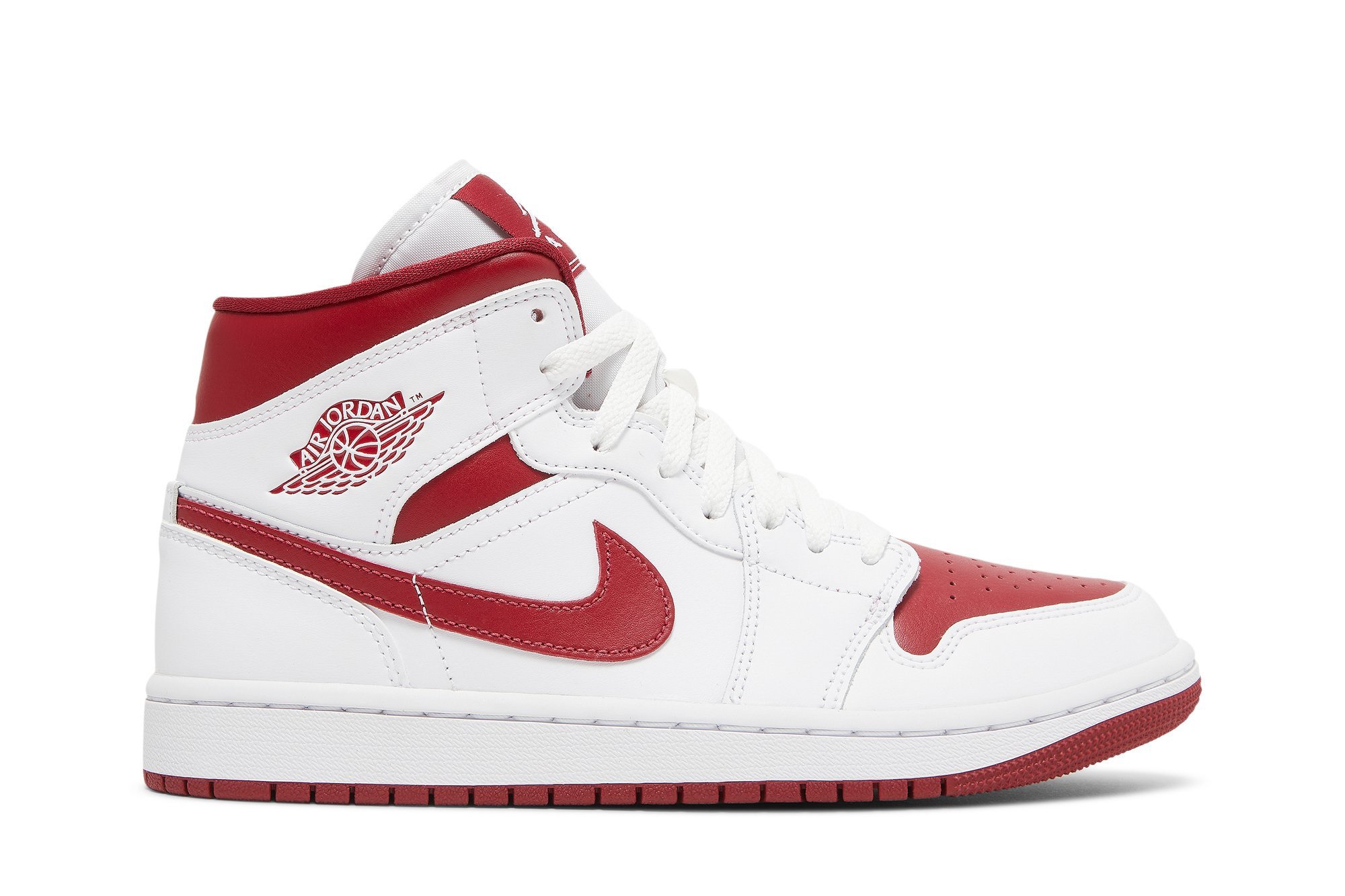 Wmns Air Jordan 1 Mid 'White Pomegranate' BQ6472-161