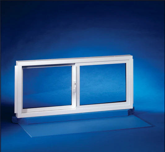 DUO-CORPDuo-Corp Vinyl & 1.5 Thick in. Insulated Glass Double Slider Basement Window 32 x 18 in.