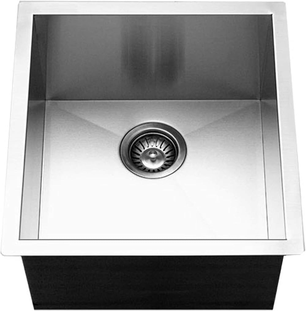 Houzer CTR-1700 Contempo Series Undermount Stainless Steel Bowl Bar/Prep Sink