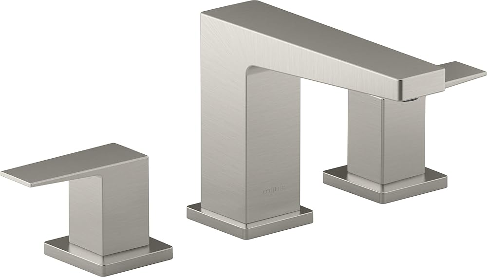 Kohler Honesty Widespread Bathroom Faucet 24587-4-BN with Drain and Assembly, Brushed Nickel