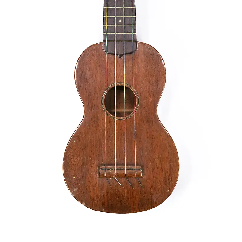 1950d Martin Style 0 Ukulele Vintage 100% All Original Soprano Hawaiian Uke All Mahogany with Original Chipboard Soft Case