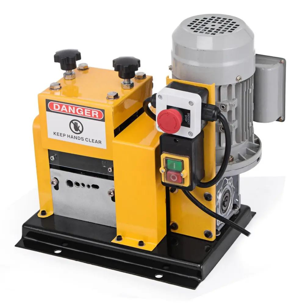 VEVOR Wire Stripping Machine 0.079 – 0.79 OD, Automatic Wire Stripping Machine 4 Cutting Channels and 1 Cutting Slot,Wire Stripping Tool 5-Blade, for Copper Recycling